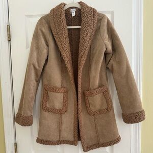 Tan Sherpa Lined Coat